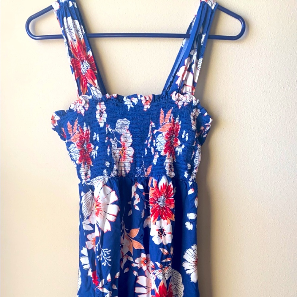 Long floral maternity dress